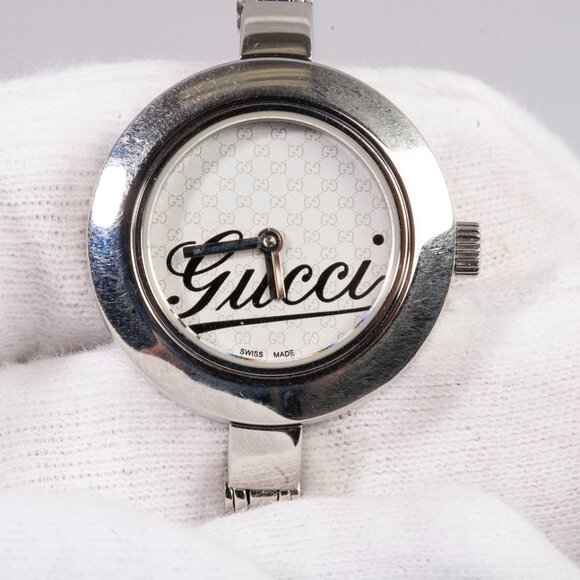 Authentic Ladies Gucci Stainless Steel 25mm 105 Series Quartz Watch - Picture 1 of 5